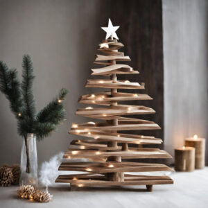 Duurzame kerstboom met resthout