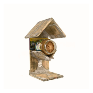 Houder en vogelpindakaas