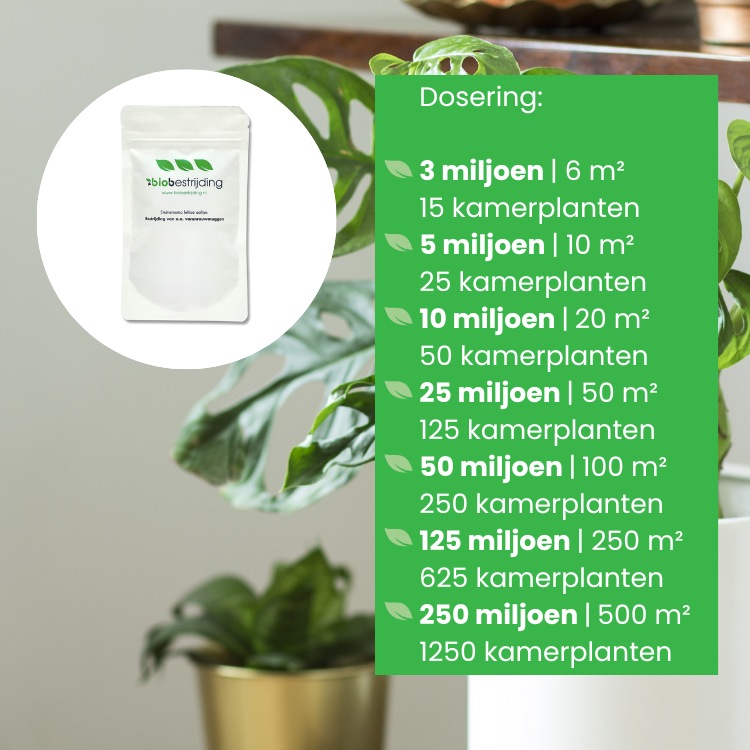 Aaltjes tegen trips dosering